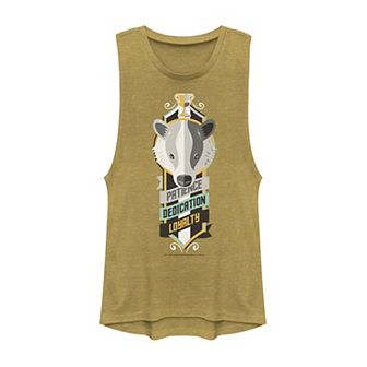 Juniors' Harry Potter Hufflepuff Patience, Dedication, Loyalty Badge Muscle Tank Top