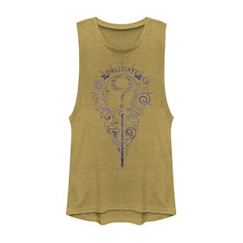 Juniors' Harry Potter Obliviate Fill Logo Muscle Tank Top