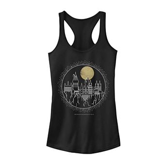 Juniors' Harry Potter Hogwarts Line Art Circle Tank Top