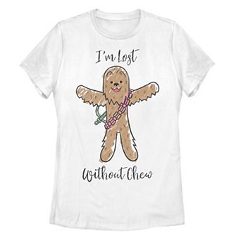 Juniors' Star Wars Chewie "I'm Lost Without Chew" Valentine's Tee