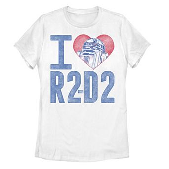 Juniors' Star Wars "I Heart R2-D2" Tee