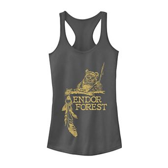Juniors' Star Wars Ewok Endor Forest Tank Top