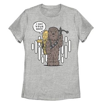 Juniors' Star Wars Chewie & C-3PO "I Got Your Back" Tee