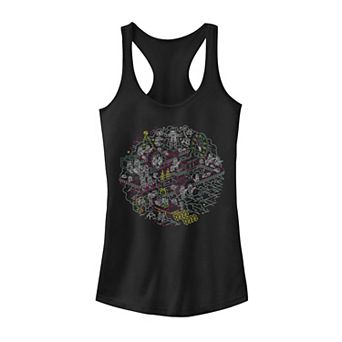 Juniors' Star Wars Linear Christmas Tank Top