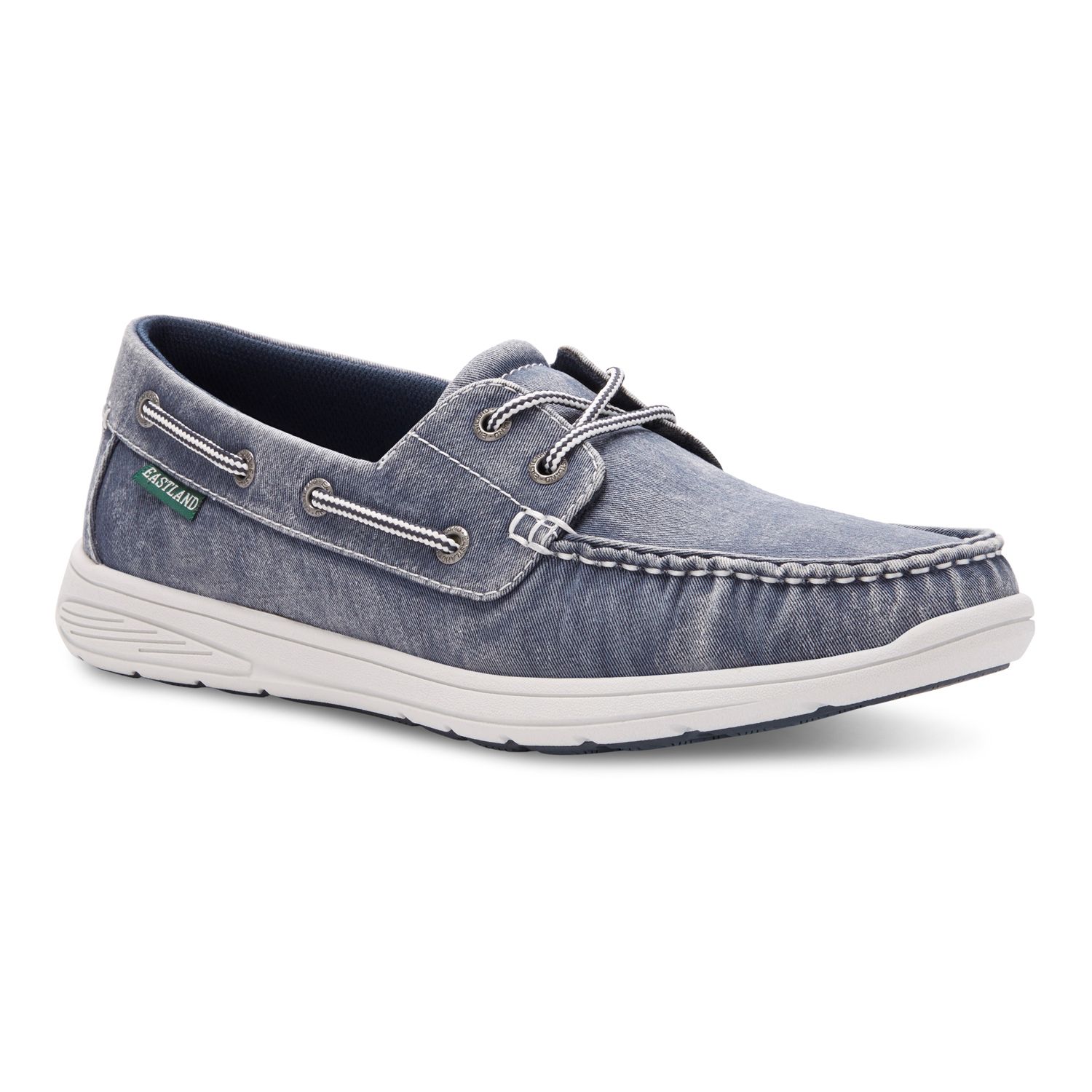 navy blue boat shoes
