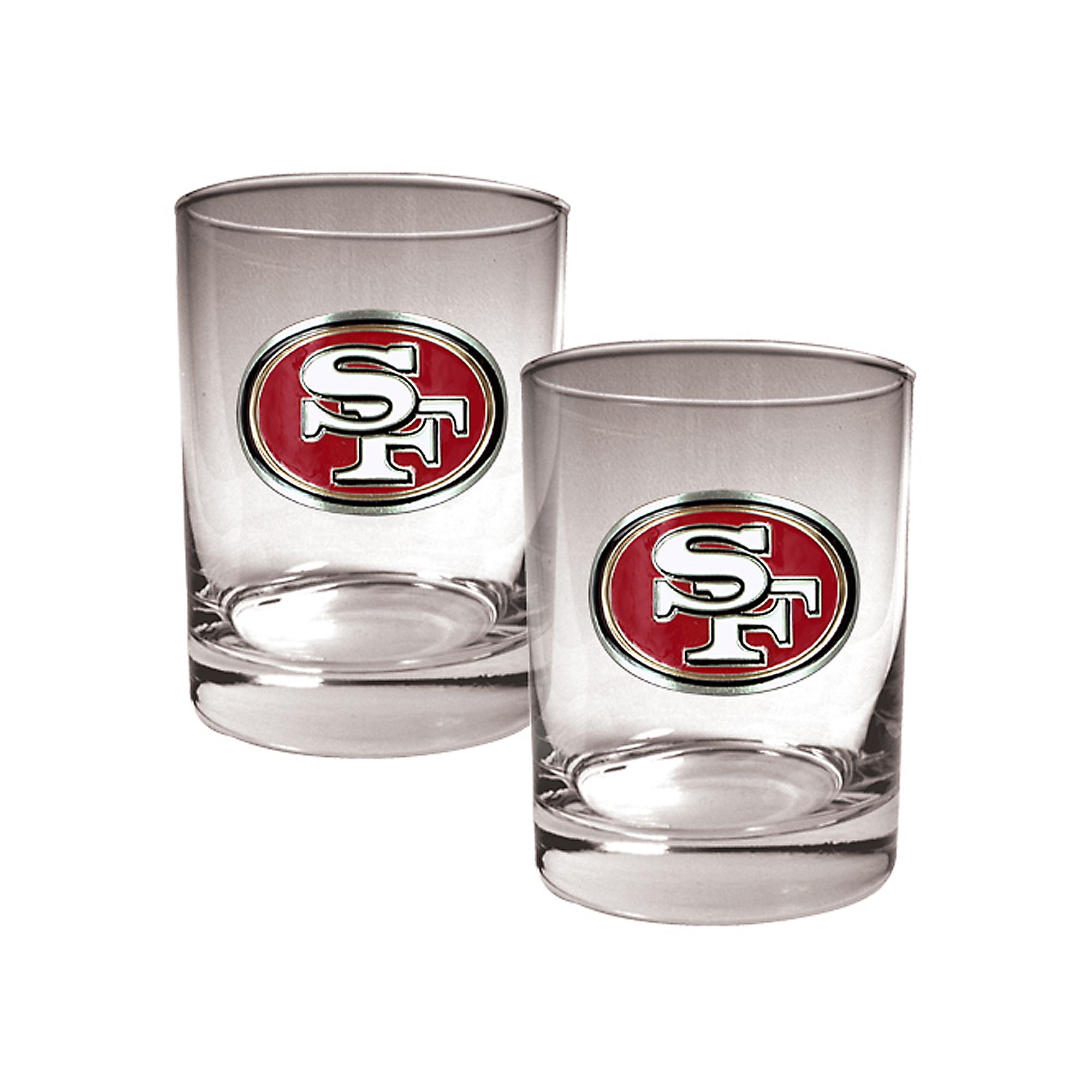 San Francisco 49ers 2-pc. Rocks Glass Set, Red