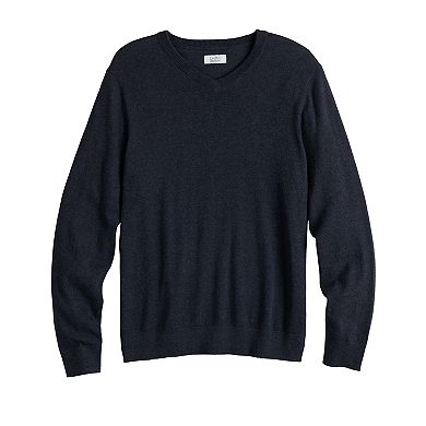 Men's Croft & Barrow® Easy-Care Solid V-Neck Sweater