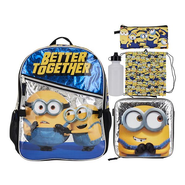 Opnemen Draai vast Boos Despicable Me Minions 5-piece "Better Together" Backpack Set