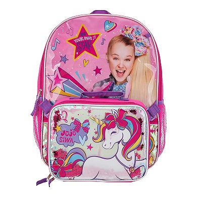 Jojo Siwa Rainbow 5-piece Backpack & Lunch Bag Set