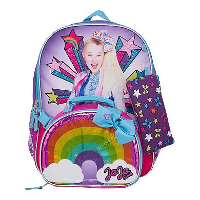 Jojo Siwa Rainbow 5-piece Backpack & Lunch Bag Set