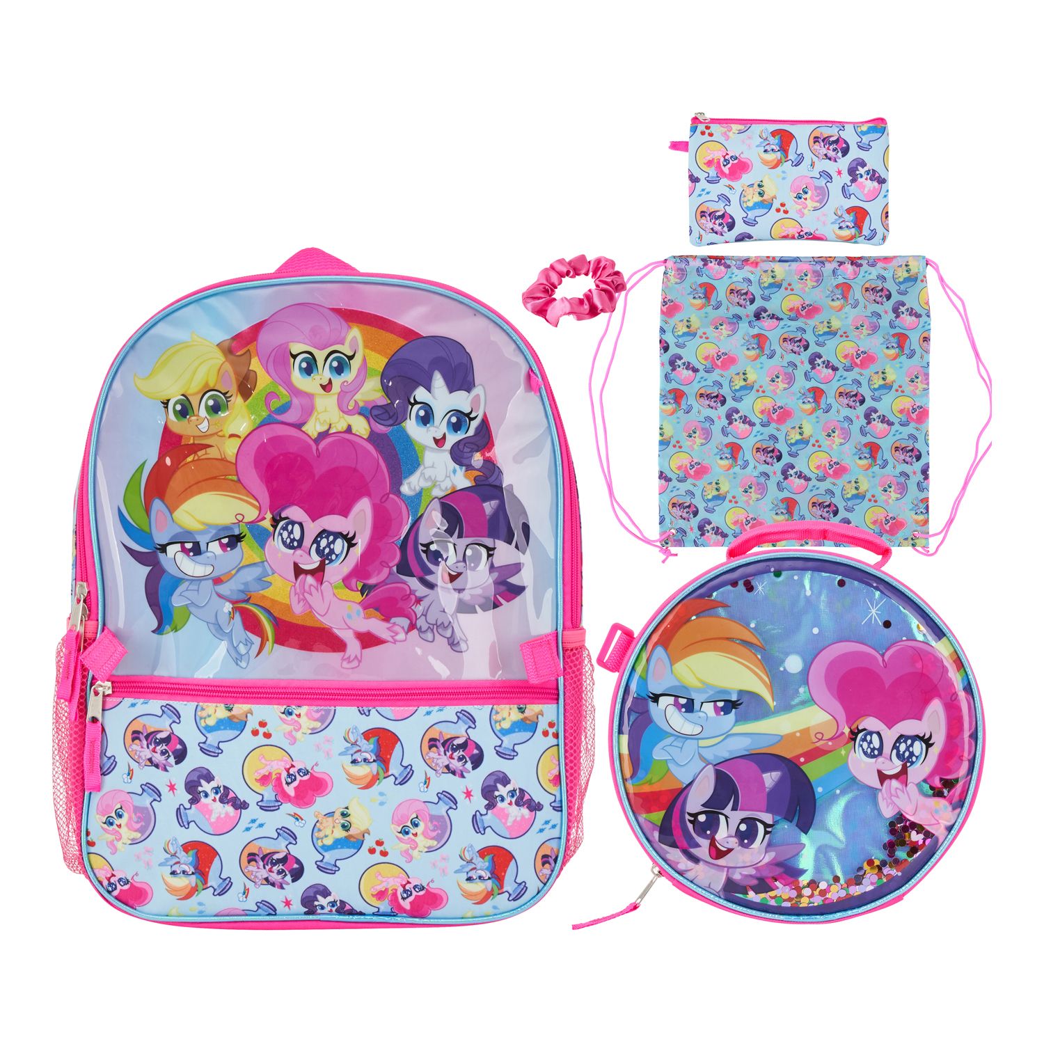 my little pony backpack with lunchbox