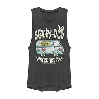 Juniors' Scooby-Doo Mystery Machine "Where Are You" Muscle Tank Top