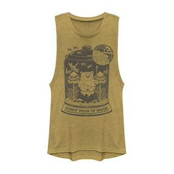 Juniors' Star Wars Ewok Terrarium Muscle Tank Top