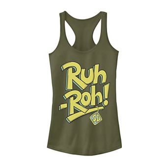 Juniors' Scooby-Doo "Ruh-Roh" Graphic Tank Top