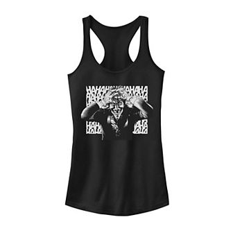 Juniors' DC Comics Batman The Joker Crazy Laugh Tank Top