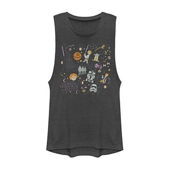 Juniors' Star Wars Celestial Comic Characters Graphic Tank Top