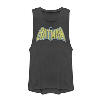 Juniors' DC Comics Batman Vintage Logo Muscle Tank Top