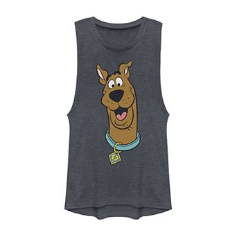 Juniors' Scooby-Doo Big Face Muscle Graphic Tank Top