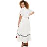 Plus Size Sonoma Goods For Life® + Now & Gen™ Embroidered Maxi Shirtdress
