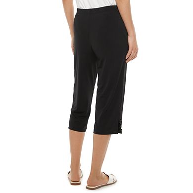 Women's Croft & Barrow® Side Slits Capri Pants