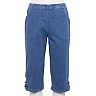 Women's Croft & Barrow® Embellished Hem Skimmer Jeans
