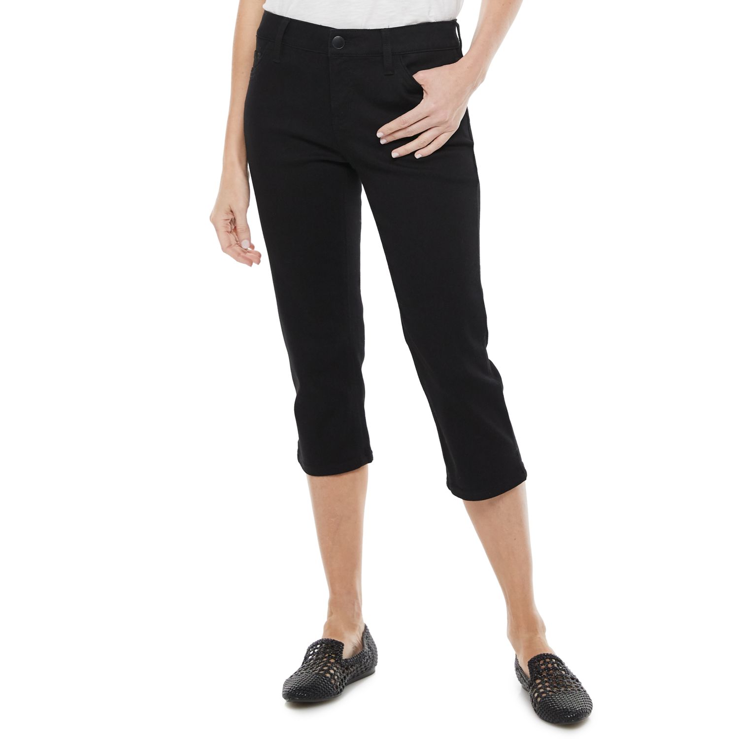 kohl's croft and barrow straight mid rise