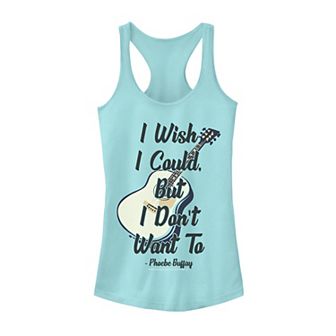 Juniors' Friends "I Wish I Could But I Don't Want To" Phoebe Quote Tank Top