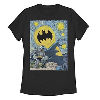 Juniors' DC Comics Batman Starry Night Poster Tee