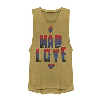 Juniors' DC Comics Batman Harley Quinn Mad Love Muscle Tank Top