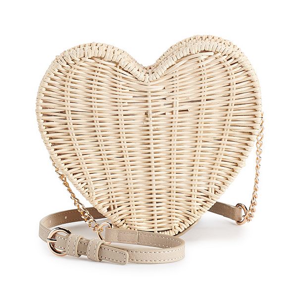 LC Lauren Conrad, Bags, Copy Heart Shaped Crossbody Bag
