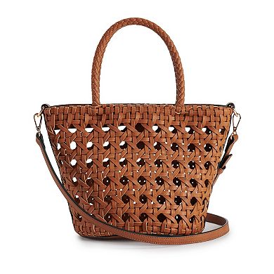 LC Lauren Conrad Woven Tote Bag