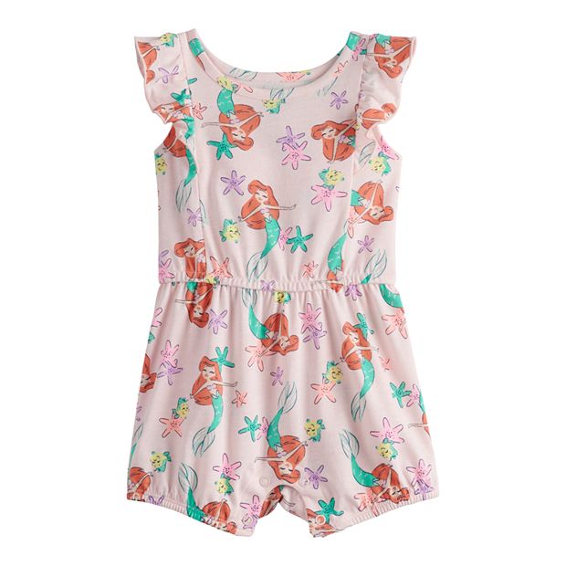 Disney's The Little Mermaid Ariel Baby Girl Ruffled Romper by