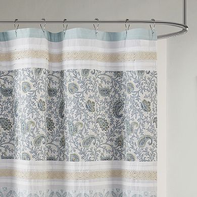  Madison Park Vanessa Cotton Shower Curtain