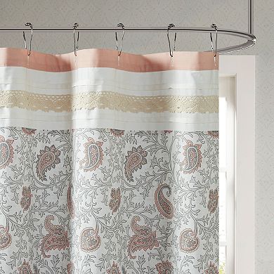  Madison Park Vanessa Cotton Shower Curtain