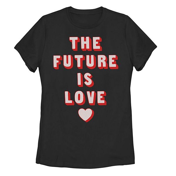 Juniors' The Future Is Love Graphic Tee