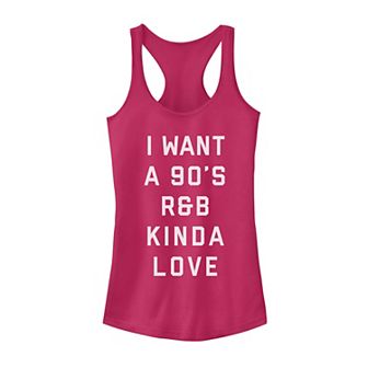 Juniors' Valentine's Day "I Want A 90's R&B Kinda Love" Tank Top