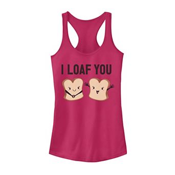 Juniors' I Loaf You Happy Pieces Of Toast Tank Top