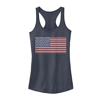 Juniors' American Flag Tank Top