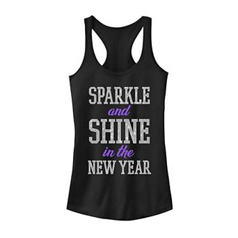 Juniors' "Sparkle and Shine in the New Year" Tank Top