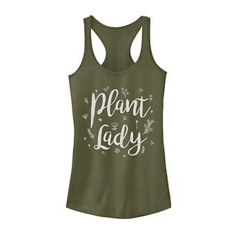 Juniors' Plant Lady Text Tank Top