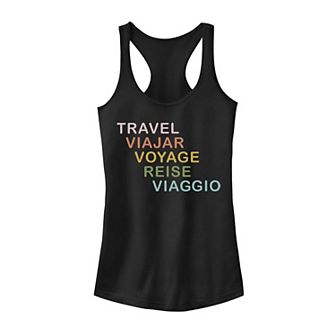 Juniors' "Travel" Tank Top