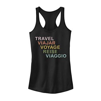 Juniors' "Travel" Tank Top