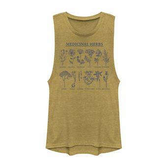 Juniors' Fifth Sun Medicinal Herbs Art Muscle Tank Top