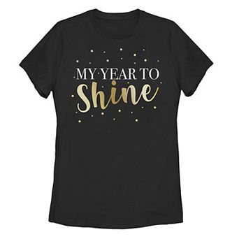 Juniors' "My Year To Shine" New Years Graphic Tee
