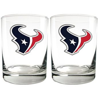 Houston Texans 2 pc Rocks Glass Set