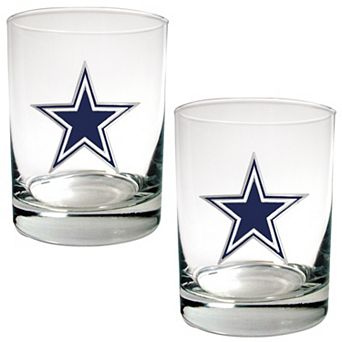 Dallas Cowboys 2 pc Rocks Glass Set