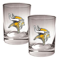 Minnesota Vikings 2-Piece Rocks Glass Set