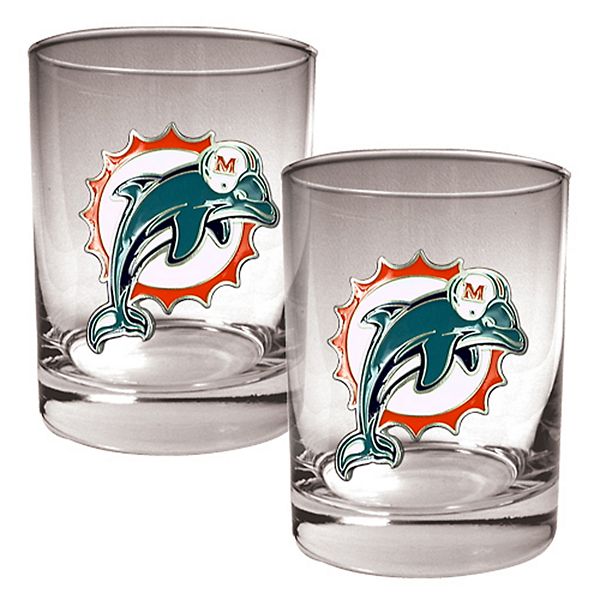 Miami store dolphins glasses