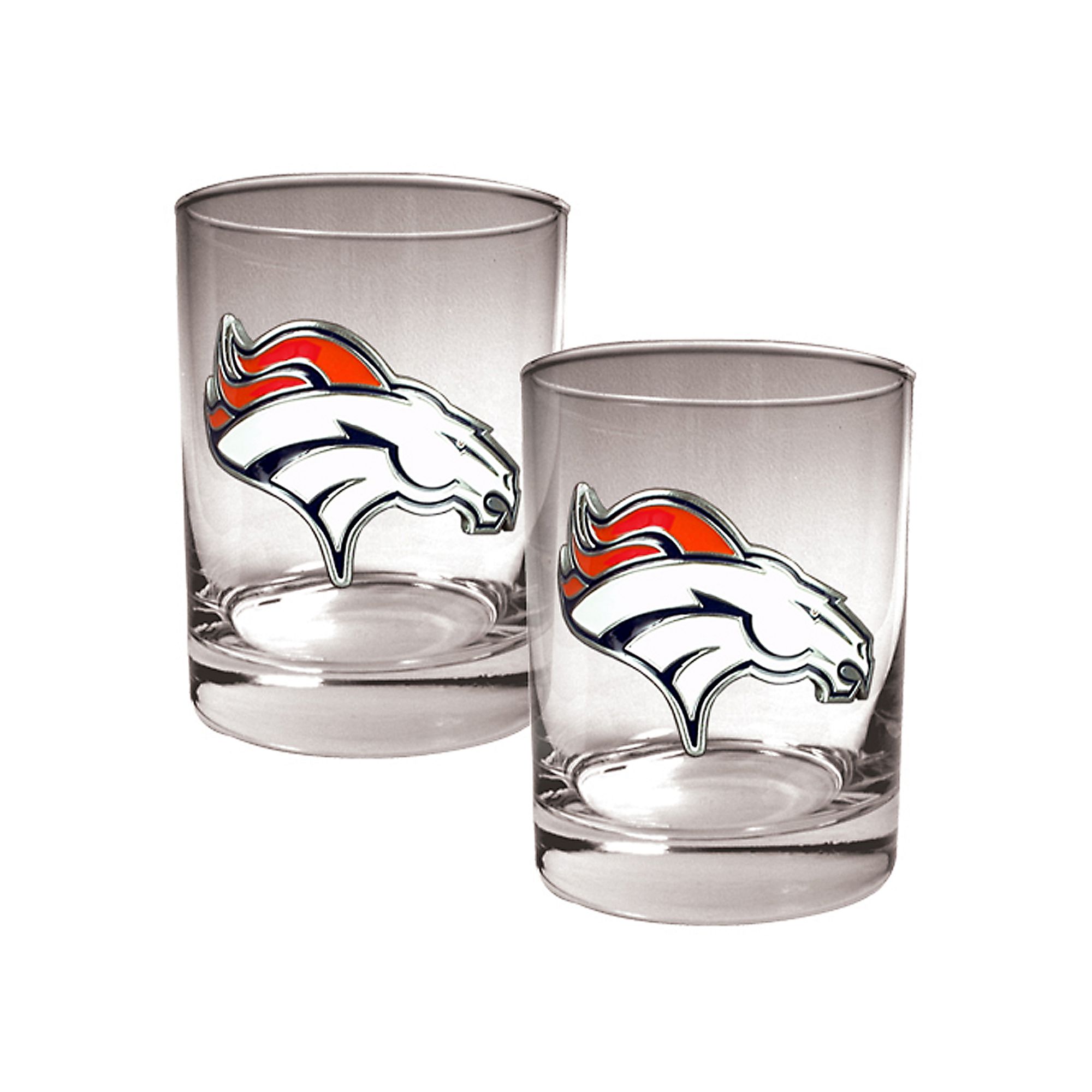 Denver Broncos 2-pc. Rocks Glass Set, Blue