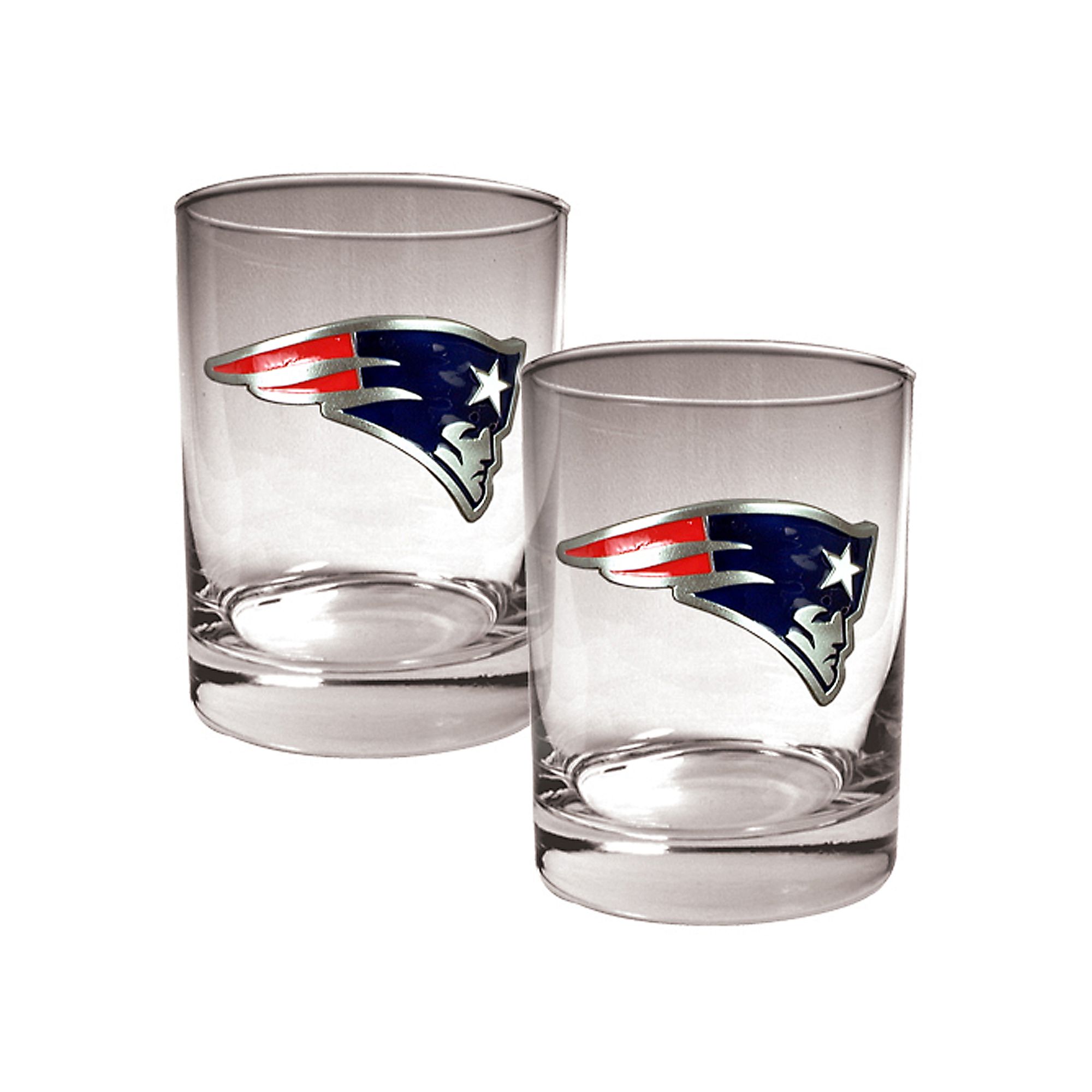 New England Patriots 2-pc. Rocks Glass Set, Blue